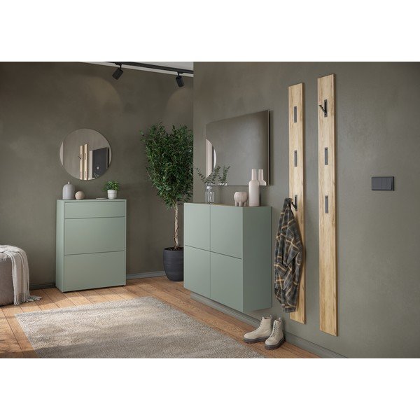 Armadietto verde polveroso opaco 70x99x34 cm Binetto – Germania-image-4