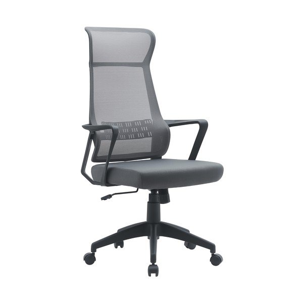 Sedia da ufficio grigia in imbottito Hoboken – Yes Everyday