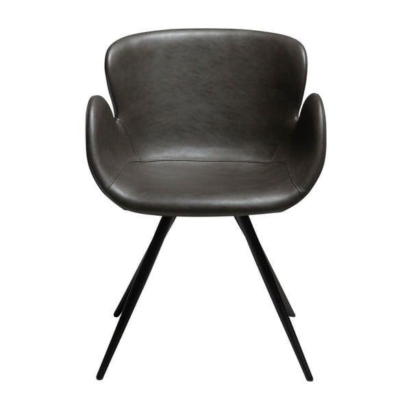 Sedia da pranzo grigia in imbottito con braccioli Gaia – DAN-FORM Denmark-image-1