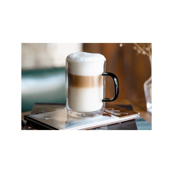 Tazze in set in vetro 2 pz 350 ml Carbon – Vialli Design-image-1