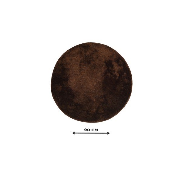 Tappetino per il bagno marrone scuro ø 90 cm Havai – Foutastic-image-4