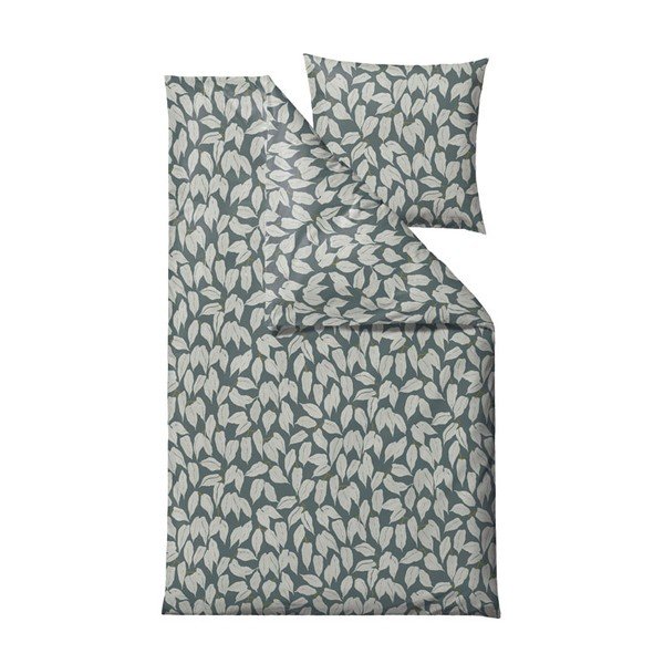 Biancheria da letto matrimoniale in cotone sateen verde, 200 x 220 cm Benjamina - Södahl