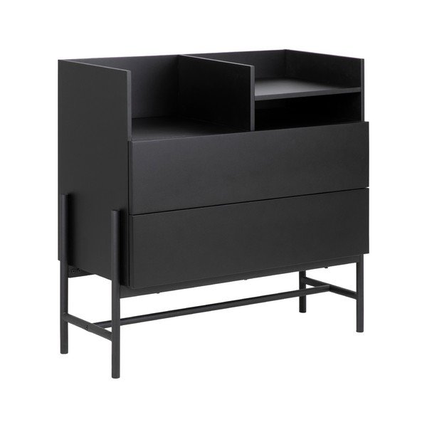 Černá komoda Interstil Norse, výška 90 cm-image-2