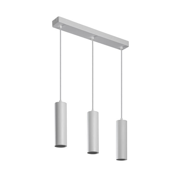 Lampadario bianco con paralume in metallo Tresos II - GTV