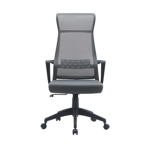 Sedia da ufficio grigia in imbottito Hoboken – Yes Everyday-image-1