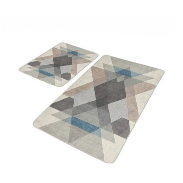 Set di tappetini per il bagno in velluto 2 pz 60x100 cm – Mila Home