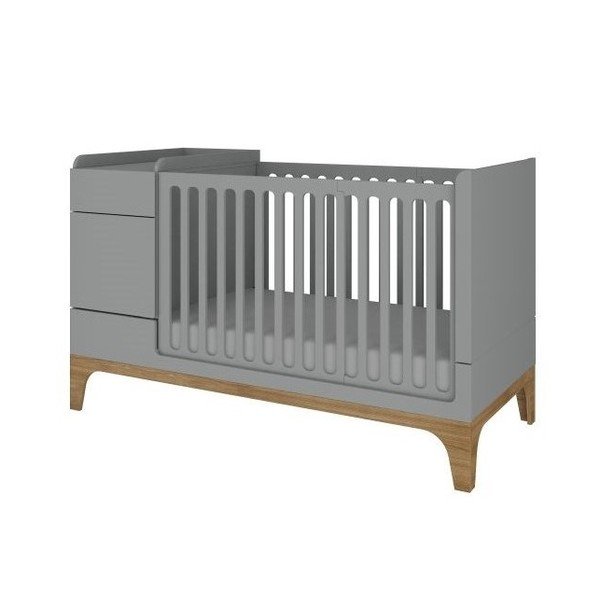 Lettino variabile UP grigio, 70 x 120 cm Up! - BELLAMY-image-1