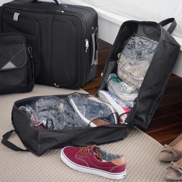 Borsa da viaggio nera per scarpe - InnovaGoods-image-4