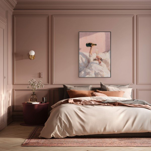 Dipinto stampato con cornice inclusa/dipinto su tela 70x100 cm Lazy Sunday – Styler-image-2
