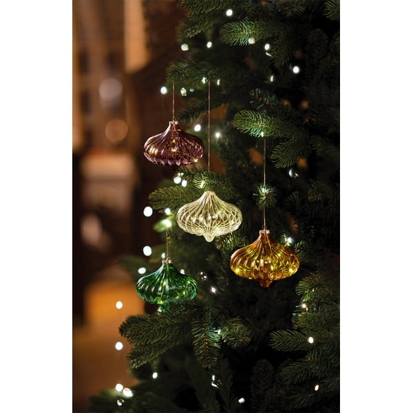 Decorazione luminosa verde ø 11 cm Dina - Sirius-image-1