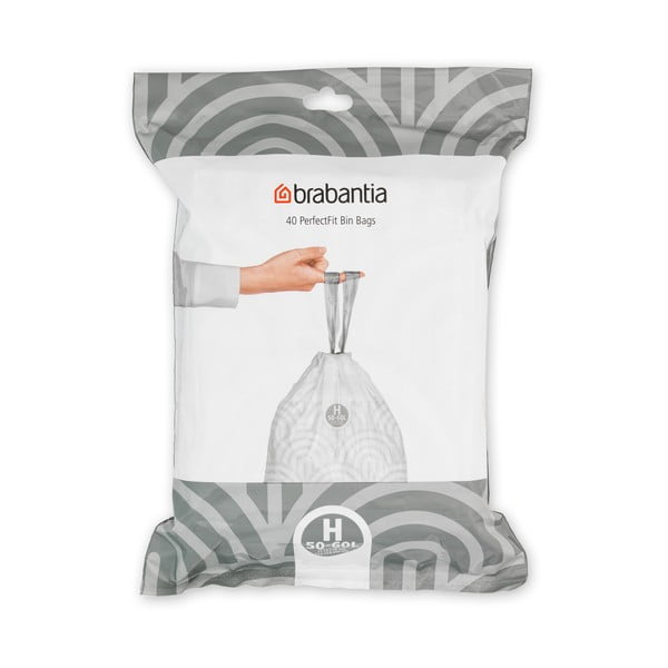 Sacchetti della spazzatura 40 pz 60 l PerfectFit H - Brabantia