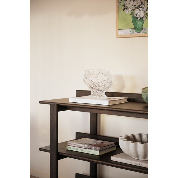 Tavolo consolle colore naturale scuro con piano effetto rovere 43x150 cm Kilian – Rowico-image-3