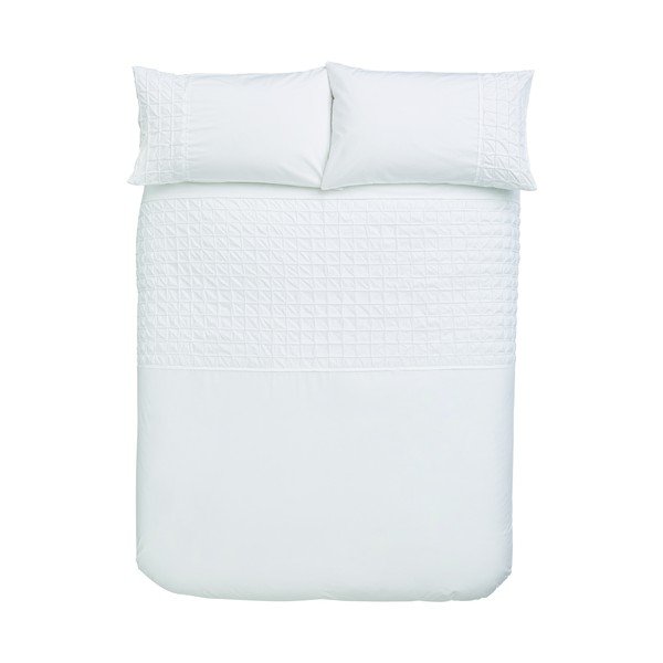 Biancheria da letto in cotone bianco, 200 x 200 cm Origami - Bianca
