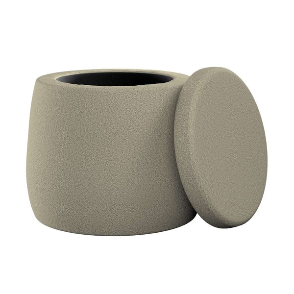 Pouf per bambini beige Boucle - Yellow Tipi-image-1