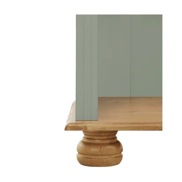 Libreria verde/colore naturale chiaro in pino massiccio 77x181x31 cm Mette – Støraa-image-4