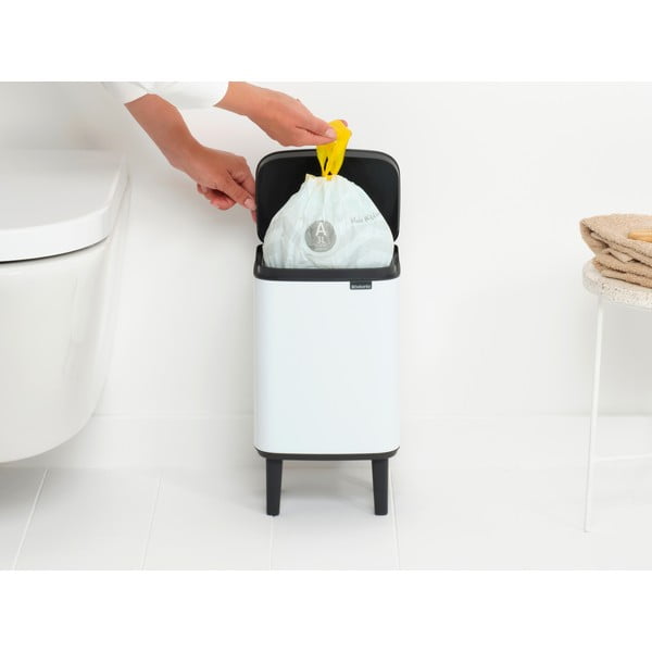 Cestino per la spazzatura bianco in acciaio 4 l Bo Hi – Brabantia-image-3