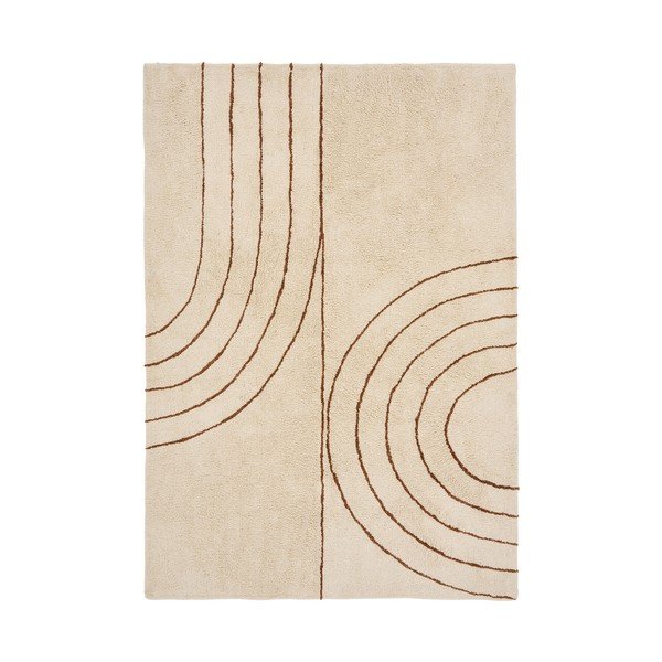 Tappeto beige in misto cotone 160x230 cm Tampa – House Nordic