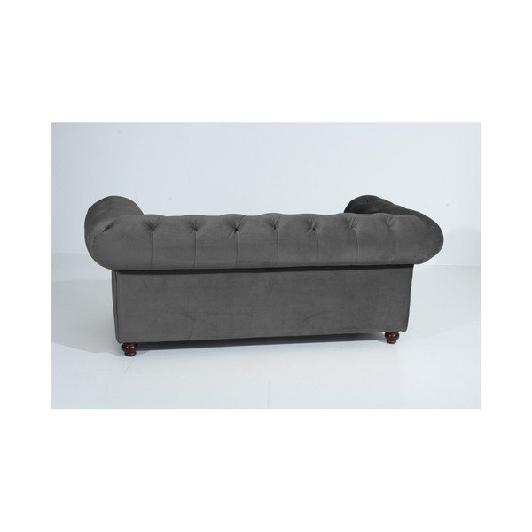 Divano Orleans Velvet grigio antracite, 196 cm - Max Winzer-image-3
