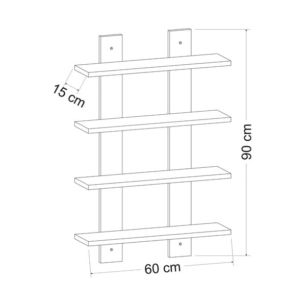 Scaffale a castello bianco Laurel - Kalune Design-image-2
