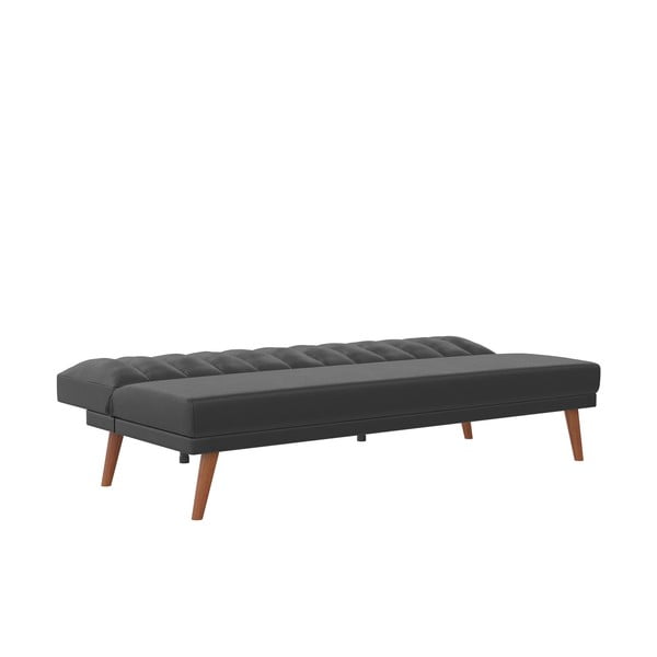 Divano letto nero in similpelle 173 cm Brittany - Novogratz-image-3