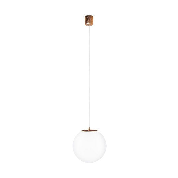 Svítídlo Tsuki M Elementary, opal matte/copper/white/copper