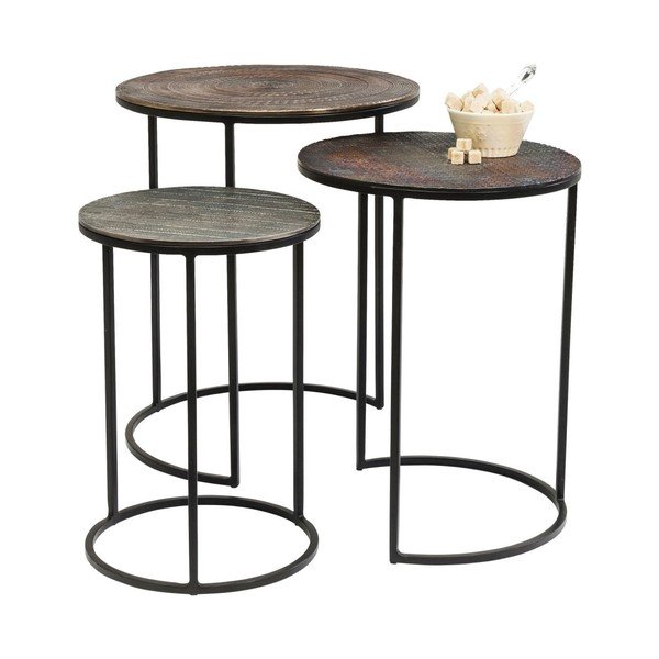 Set di 3 tavoli contenitori Electra - Kare Design-image-2