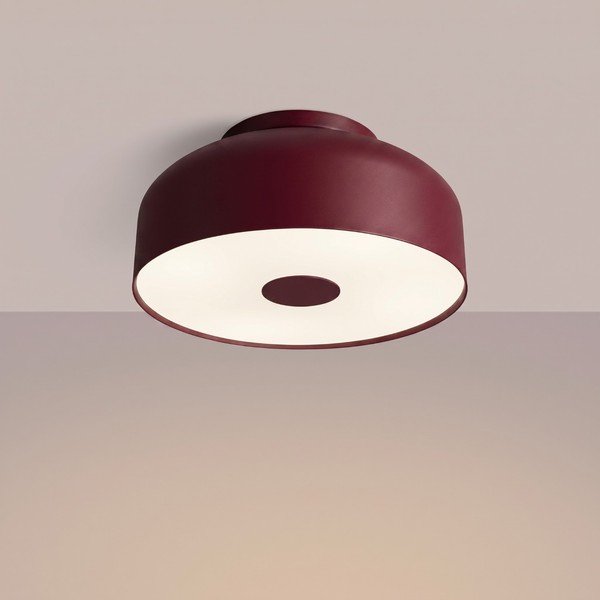 Plafoniera burgundy in acciaio ø 30 cm Omiq – Sollux-image-2