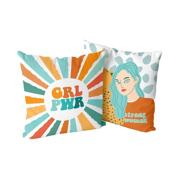 Federe in set da 2 50x50 cm Girl power - Aware