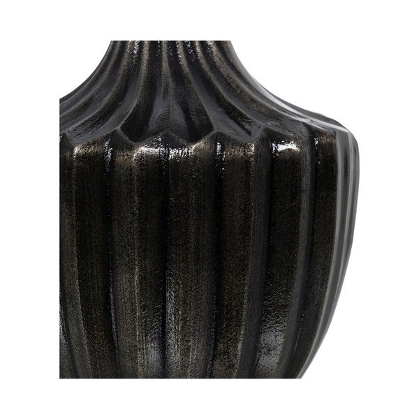 Lampada da tavolo bianca e nera con paralume in tessuto (altezza 52,5 cm) - Ixia-image-4