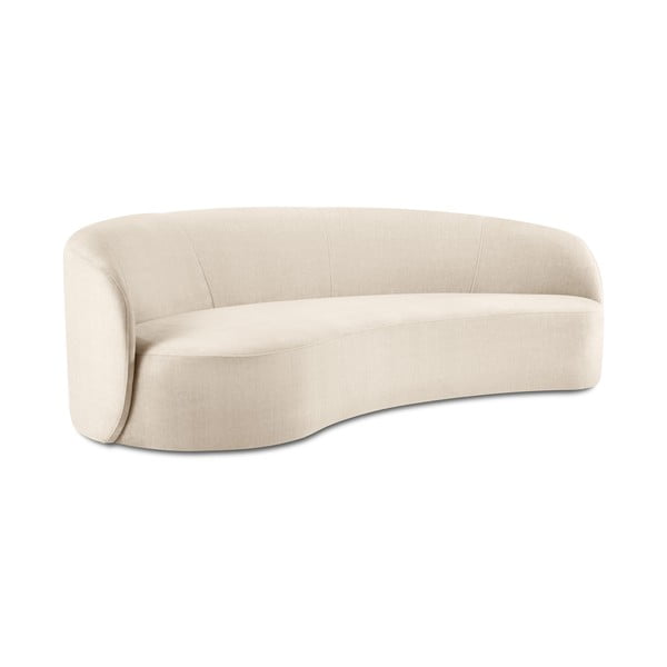 Divano asimmetrico in velluto beige, a sinistra Debbie - Mazzini Sofas-image-2