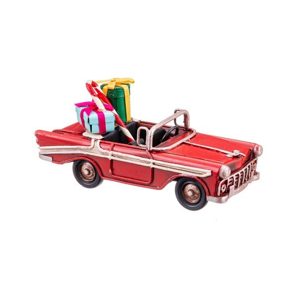 Statuetta natalizia in metallo (altezza totale 5 cm) Car – Casa Selección
