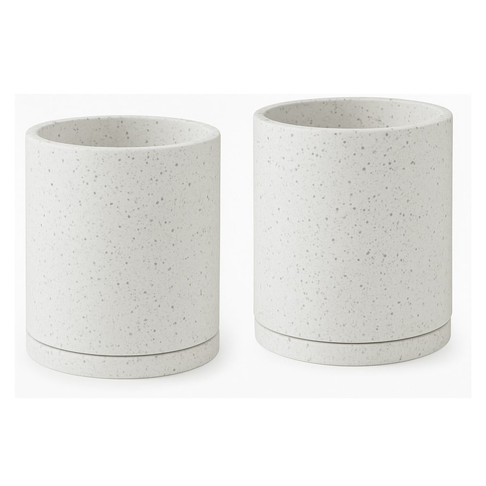 Vasi in cemento in set da 2 pezzi ø 26 cm Terrazzo - Bonami Selection | Vasi per fiori