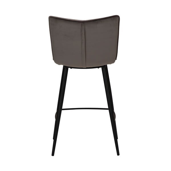Sgabello da bar in velluto grigio, altezza 93 cm Join - DAN-FORM Denmark-image-4
