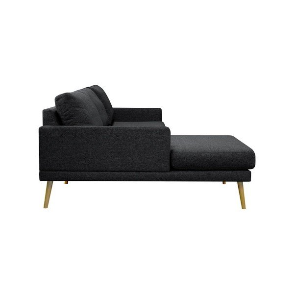Divano angolare nero, angolo sinistro - Windsor & Co Sofas-image-4