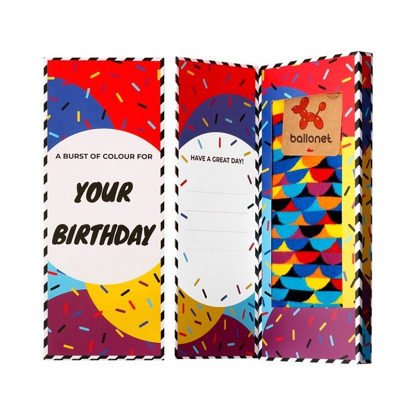Biglietto di auguri con tramonto, taglia 41 - 46 - Ballonet Socks-image-1