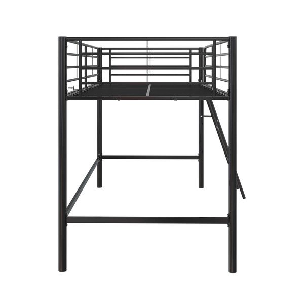 Letto nero rialzato per bambini 90x200 cm Jodie - Støraa-image-4