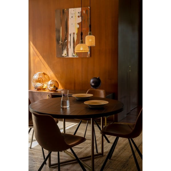 Tavolo da pranzo rotondo in acacia ø 120 cm Class - Dutchbone-image-3