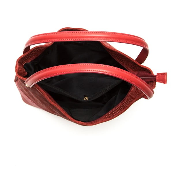 Kožená kabelka Sofia Cardoni Adona, rosso-image-4