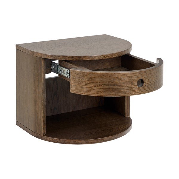 Comodino colore naturale scuro con effetto rovere Paron – Actona-image-3