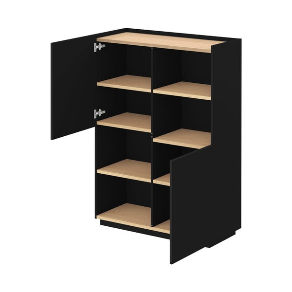Libreria nera opaca 100x147 cm Nina - TemaHome-image-3