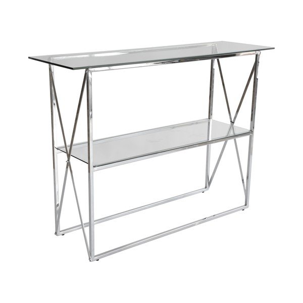 Consolle incrociata cromata, lunghezza 110 cm - RGE-image-1