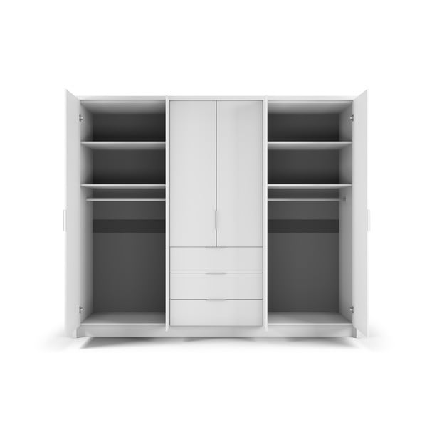 Armadio bianco 255x217 cm Wells - Cosmopolitan Design-image-3