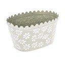 Vaso in metallo verde Daisy, altezza 14,5 cm - Dakls