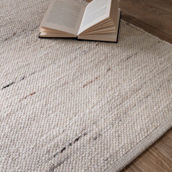 Tappeto avorio double-face e tessuto a mano in misto lana 160x230 cm Birkdale Ivory - Asiatic Carpets-image-2