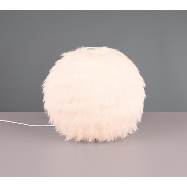 Lampada da tavolo color crema (altezza 24 cm) Furry - Reality-image-1