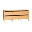 Credenza di colore naturale con effetto rovere 150x65x40 cm Forma – Hübsch
