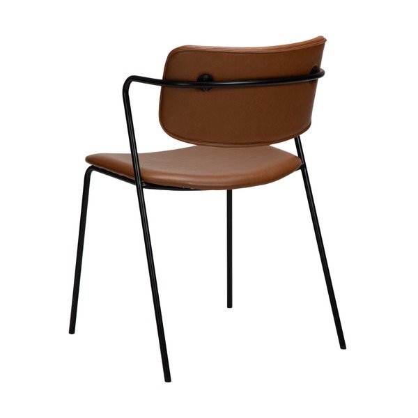 Sedia in similpelle marrone Zed - DAN-FORM Denmark-image-3