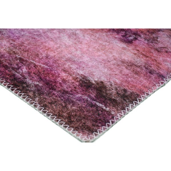 Tappeto lavabile bianco/rosa 50x80 cm - Vitaus-image-2