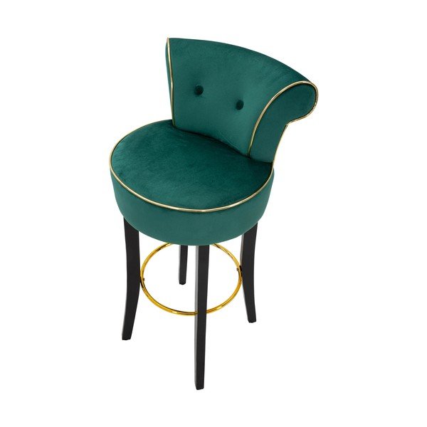 Sgabello da bar in velluto crema 96 cm Luxy - Mauro Ferretti-image-4