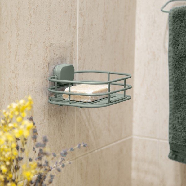 Dispenser di sapone autoportante in metallo color menta Grena - Compactor-image-1